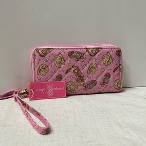 Simply Southern Pink Wallet with Owl Design